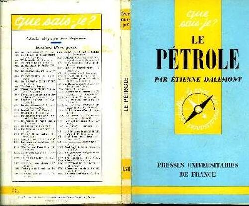 Que Sais-Je? N° 158 Le Pétrole