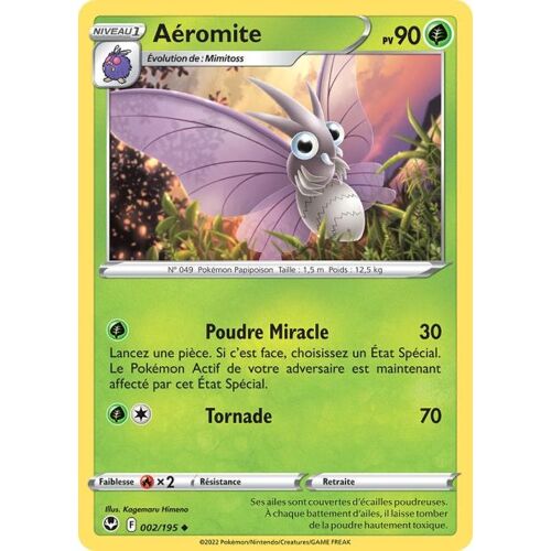 Carte Pokemon - Aeromite - 002/195 - Eb12 - Tempete Argentée -