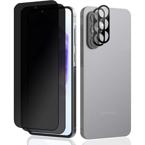 Cauc-Anti-Espion Verre Trempé Pour Samsung Galaxy A56 5g, Privacy Protection Écran 2 Pièces + Caméra Verre Trempé 2 Pièces,9h Dureté Anti-Rayures Film Protecteur D'écran
