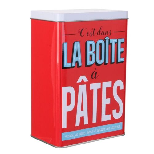 Boîte De Conservation "Ma Boîte À Pâtes" 18cm Rouge