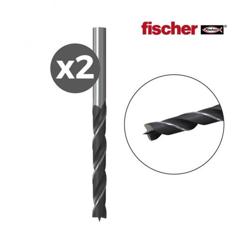 Pack 2 mèches en bois HB 4 / 2K FISCHER EDM 96189