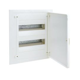 HAGER VF212PE | Tableau électrique encastré VF golf avec 2 rangées 24 modules bandeau blanc opaque