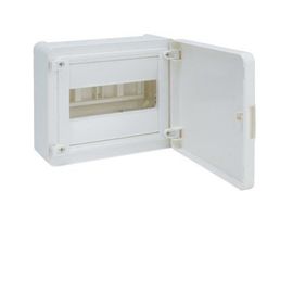 HAGER VS108PE | Tableau électrique de surface VF golf avec 1 rangée 8 modules blanc opaque+bandeau