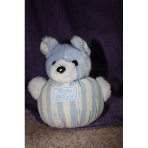 Peluche Tartine Et Chocolat Chien 12 Cm