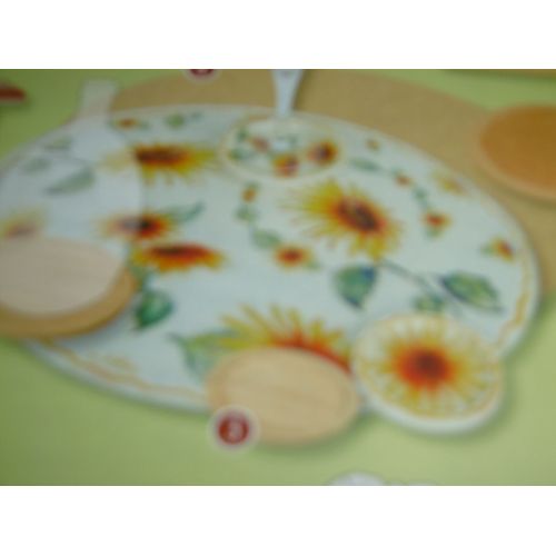 Dessous De Verre Bois Diamètre 7.5cm P.W.I. 100325 Lot De 2