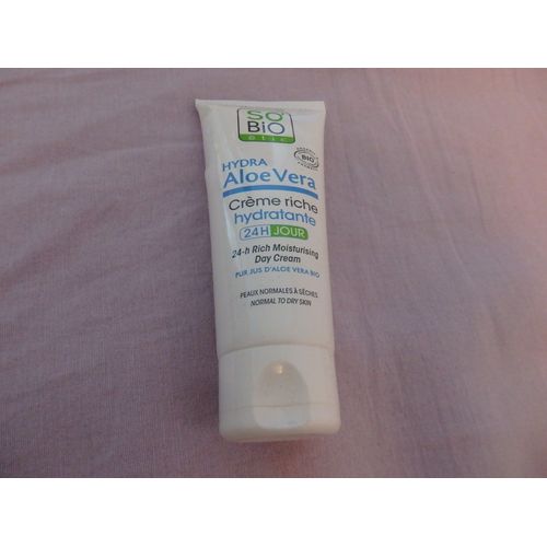 So'bio Étic Riche Hydratante 24 H Jour - Au Pur Jus D' Aloe Vera Bio - 50 Ml 