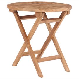 Prolenta Premium - Table Pliable De Jardin 45 Cm Bois De Teck Solide