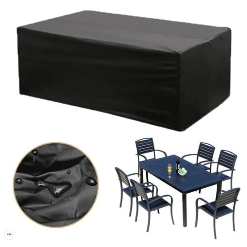 Imperméable Bâche Salon De Jardin Couverture Protection Pour Table, Canapé Housse De Meuble Anti-Vent/Pluie/Uv (180 X 120 X 74cm)