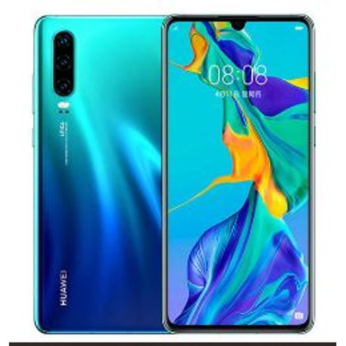 Huawei P30 256 Go (RAM 8 Go) Double SIM Aurora Bleu