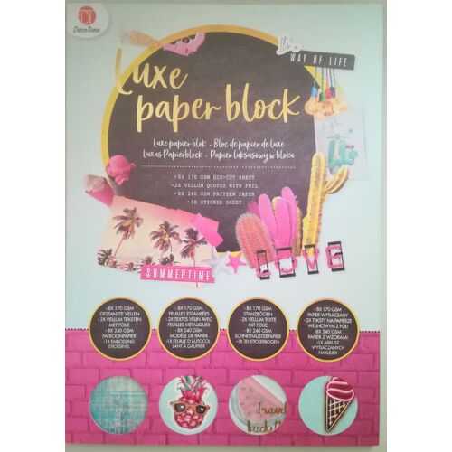 Bloc De 8 Feuilles Cartonnées Motifs Détachables, 8 Feuilles Cartonnées Décorées, 2 Feuilles Calques Textes, 1 Feuille D'autocollant À Gaufrer Pour Scrapbooking, Carterie, Décoration...