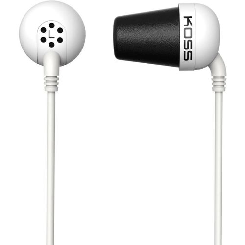 KOSS PLUG W Hi-Fi Ecouteurs intra-auriculaire blanc