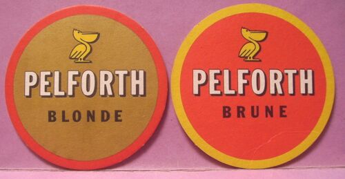 Sous-Bock Pelforth " Brune / Blonde " - Sans Mentions - Double Face