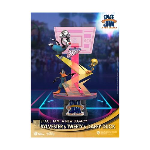 Space Jam : A New Legacy - Diorama D-Stage Sylvester & Tweety & Daffy Duck Standard Ver. 15 Cm