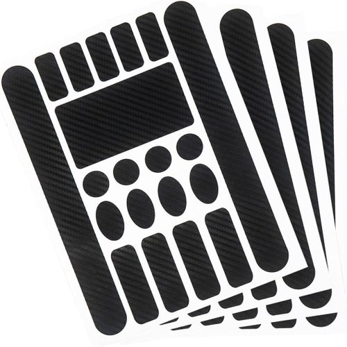 Kalanka-4 Pièces Protection Cadre Vélo Autocollant Carbone, Protection Cadre Velo Sticker Vtt, Velo Sticker Vtt,Protection Cadre Vélo Pour Route Vél