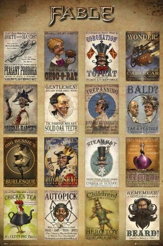 Fable - Adverts - 61x91,5cm - Affiche / Poster - Envoi Roulé