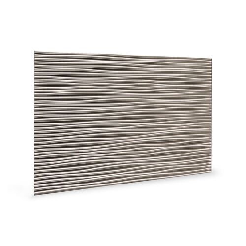 Panneau mural 3D Profhome 3D 705054 Wilderness Brushed Nickel Panneau décoratif gaufré d'aspect plastique brillant bronze 1,7 m2