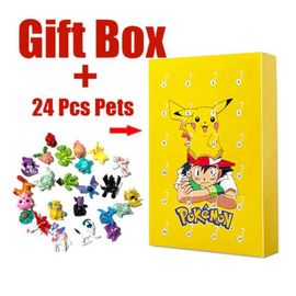 Calendrier De L'avent 2022 Noël 24 Figurines Animé Pokémon Pikachu Fille Garçon