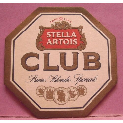 Sous-Bock Club De Stella Artois - Anno 1366 - Bière Blonde Spéciale