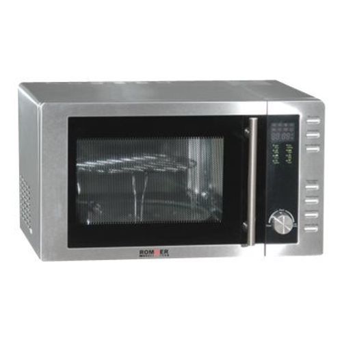 Rommer M 952 - Four micro-ondes grill - pose libre - 23 litres - 800 Watt - acier inoxydable