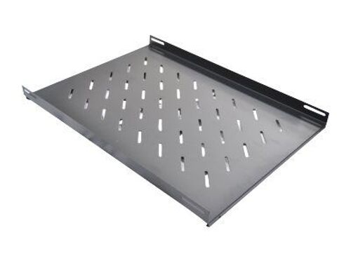 WP RACK - Étagère pour rack - noir, RAL 9005 - 1U - 19