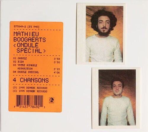 Cd Maxi-Single Mathieu Boogaerts Ondulé Spécial