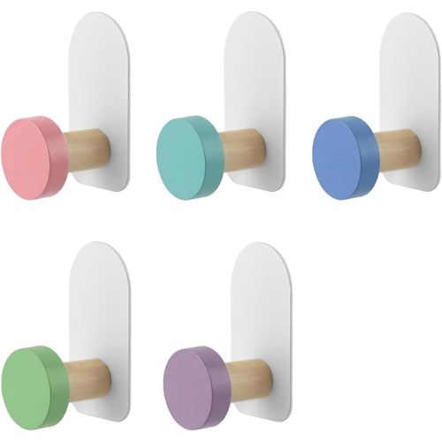 Crochets Colorés En Bois,Chaîne De Tronçonneuse (Blanc)