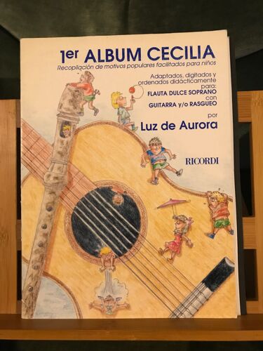 Luz De Aurora 1er Album Cecila Pour Flûte A Bec Et Guitare Partition Éd. Ricordi