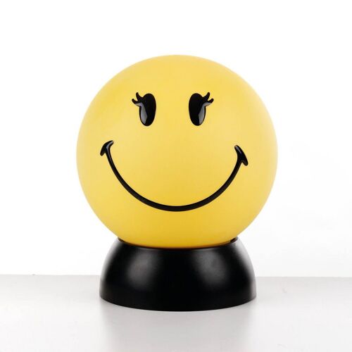 Onli Smiley Lampe De Table Globe Pour Enfants, Jaune