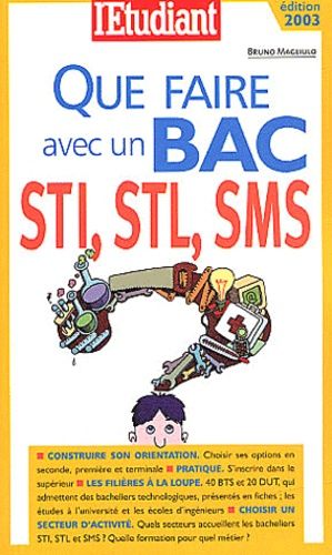 Que Faire Avec Un Bac Sti, Stl, Sms