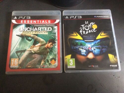 2 Jeux (Console Ps3 ) 1 [ Uncharted Drake Fortune Essentials ]][[ 2 Le Tour De France 2014