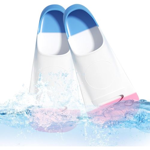 Gineurs De Natation Pour Et Adultes, Nageoires En Silicone Mous Avec Sac De Rangement En Maille, Équipement De Natation Confortable Pour Piscine, Libération, Plongée En Apnée Et Exercice D'eau