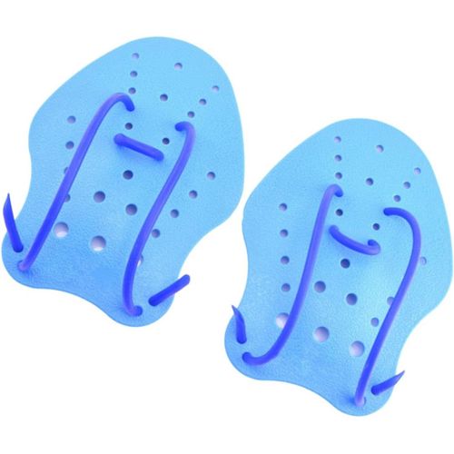 1 Paire Gant D'entraînement Gants D'entraînement De Natation Pvc Main Fin Outil Paddle Enfant Piscine Bleu Majeur