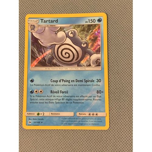 Carte Pokémon 32/149 Tartard 150 Pv - Holo Reverse Sm1 - Soleil Et Lune - Fr