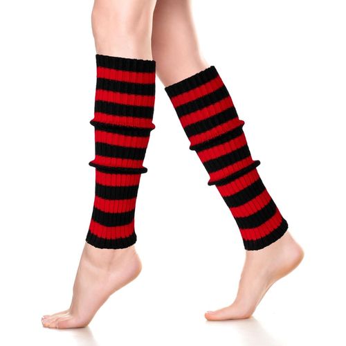 Jambières Côtelées Années 80 Chaussettes Guêtres À Bottes Longues Accessoires De Yoga De Danse