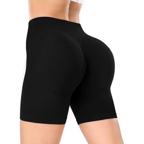 Short De Gym Court Pour Femme - Taille Haute - Short De Cyclisme Push-Up - Short De Yoga