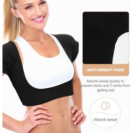 1 Pc Gilet Anti-Transpiration Débardeurs De Yoga Pour Femmes Bras Protège Aisselles Transpiration Debardeur Sport Coussin Anti-Transpiration Pour Les Aisselles Gilet Lavable Coton