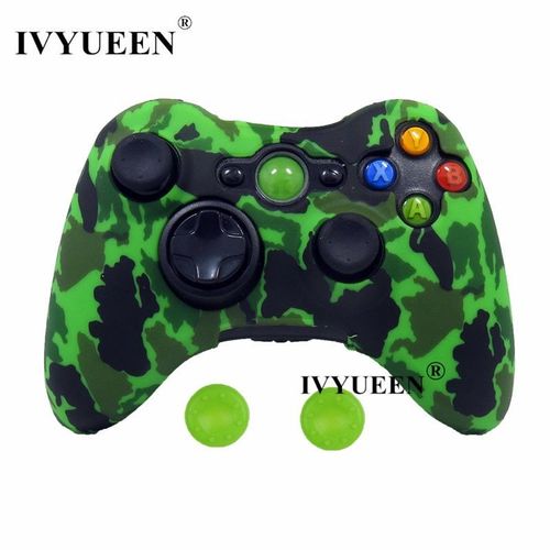 Camo Vert - Housse De Protection En Caoutchouc Pour Manette Microsoft Xbox 360 Xbox360 Accessoires De Jeu Capuchons Pour Poignées De Pouce
