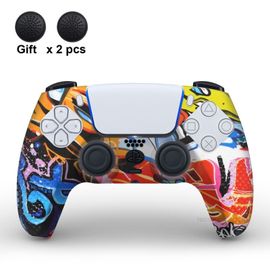 Poulpe - Étui En Caoutchouc Souple Pour Manette Ps5 Housse En Silicone Pour Sony Playstation 5 Capuchons De Poignée Pour Accessoires