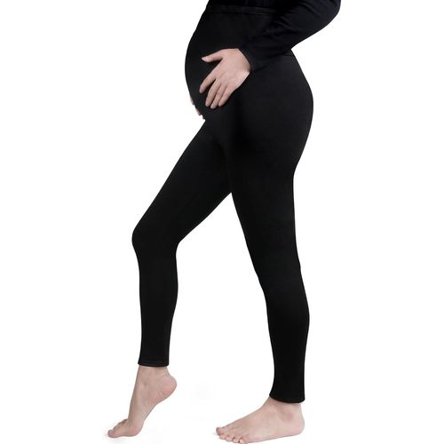 Legging De Grossesse Pour Femme, Noir Legging Grossesse Maternité, Soutien Post, Pantalon De Grossesse Femme Leggings Longs De Grossesse En Polyester(L)