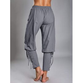 Pantalon De Pirate Médiéval Pour Homme, Costume De Cosplay, Pantalon À Lacets, Style Renaissance, Viking, Steampunk, Pantalon De Loisirs