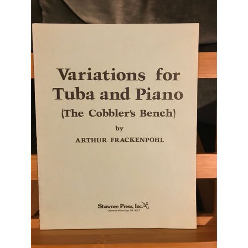 Arthur Frackenpohl Variations Pour Tuba Et Piano Partition Éditions Shawnee