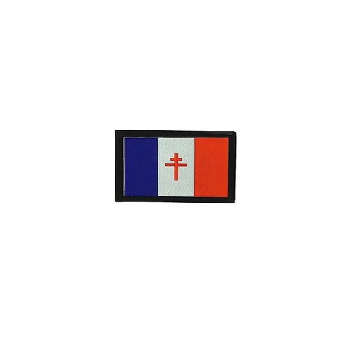 Patch Ecusson Brode Imprime Souvenir Backpack Drapeau France Libre De Gaulle