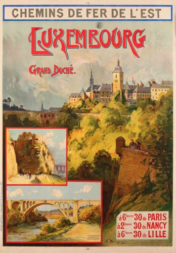 Affiche Luxembourg Grand Duché