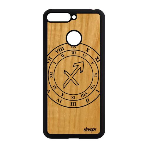 Coque Honor 7a Bois Silicone Signe Astrologique Sagittaire Sidérale Telephone De