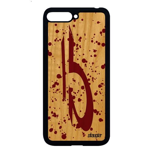 Coque Pour Y6 2018 Bois Silicone Signe Du Zodiaque Balance Housse Mobile Huawei Y6 2018