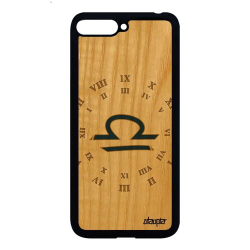 Coque Silicone Pour Y6 2018 Bois Signe Balance Horoscope Astrologique De Huawei Y6 2018