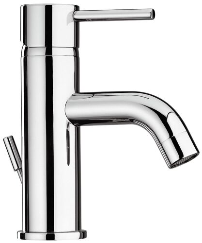 ROBINET LAVABO MITIGEUR LEVIER ROND AVEC ÉVACUATION DES DÉCHETS