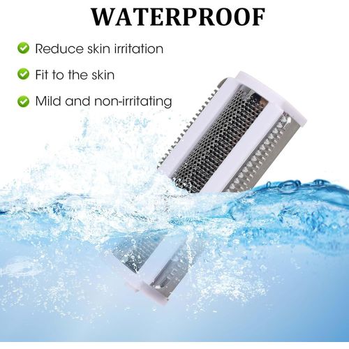 Tête de rasoir électrique de rechange pour BRL130, BRL140, BRE620, BRE630, BRE634, BRE640, BRE650, BRE651, BRE652, tondeuse corporelle pour femme, remplacement facile, 2 pièces (blanc)