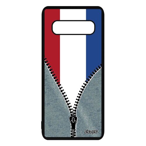 Coque Silicone Pour Samsung Galaxy S10 Drapeau Pays Bas Hollande Hollandais Etui
