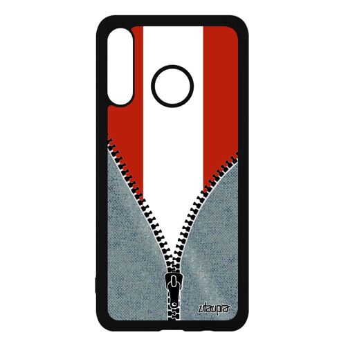 Coque Huawei P30 Lite Silicone Drapeau Autriche Autrichien Pas Cher Foot Solide